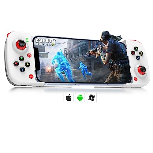 arVin Bluetooth Controller for iPhone/iPad/MacBook/iOS/Android/Samsung/Tablet/PC Wireless Gamepad Joystick with Back Button, Analog Triggers, Stretchable, Direct Play for Call of Duty, Genshin Impact