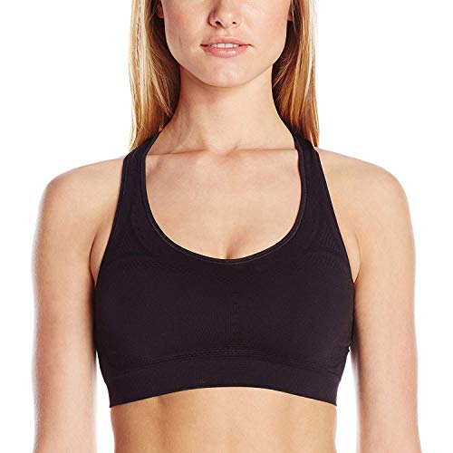 Hanes Seamless Racerback Moderate-Support Sports Bra with CoolDRI Moisture-Wicking