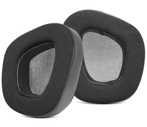 GVOEARS Replacement Ear Pads Cushions for Corsair Void/Void Pro/Void Pro RGB/Void Pro RGB SE/Void Pro Elite/RGB Wireless Earpads Gaming Headsets, Mesh Fabric with Soft Protein Leather(Black)