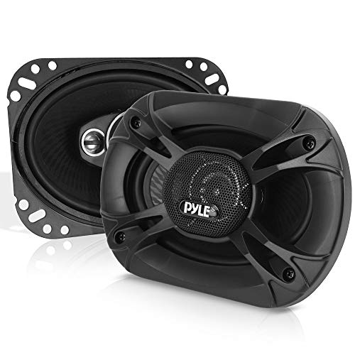 Pyle 3-Way Universal Car Stereo Speakers - 400W 6” x 8” Triaxial Loud Pro Audio Car Speaker Universal OEM Quick Replacement Component Speaker Vehicle Door/Side Panel Mount Compatible PL6183BK (Pair)