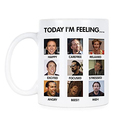 We Got Good Today Im Feeling Nicolas Cage Mug Nick Cage Mug Nicolas Cage Mood Coffee Cup