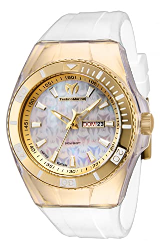 Technomarine Men's Cruise Monogram Quartz Watch, White, TM-115373