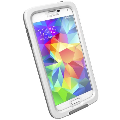 Lifeproof FRĒ Case for Galaxy S5 - Retail Packaging - White/Clear/Gray
