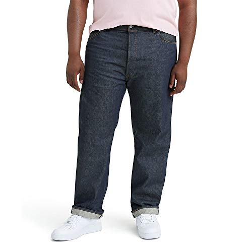 Levi's Men's 501 Original Fit Jeans (Also Available in Big & Tall), Rigid STF, 54W x 32L