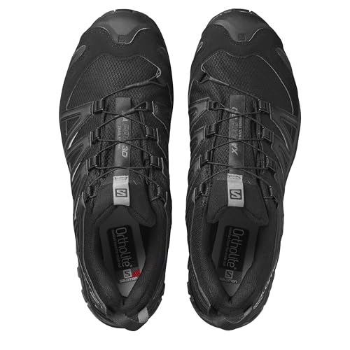 Salomon Men's XA PRO 3D GORE-TEX Trail Running Shoes for Men, Black / Black / Magnet, 10