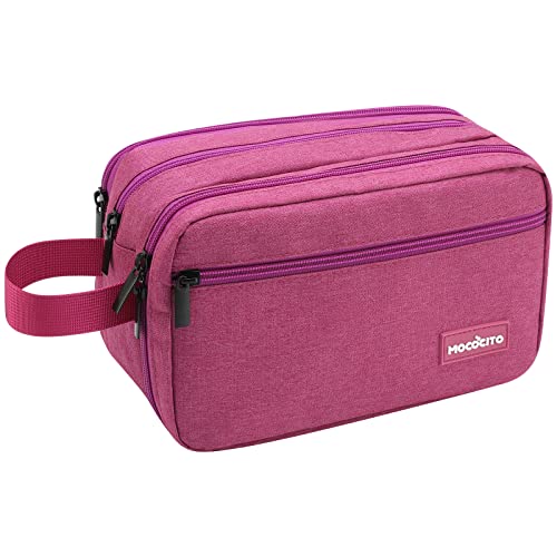 MOCOCITO Toiletry Bag For Women & Men | Travel Toiletry Bag | Water-resistant Shaving Bag | Cosmetic Bag (Violet Large)