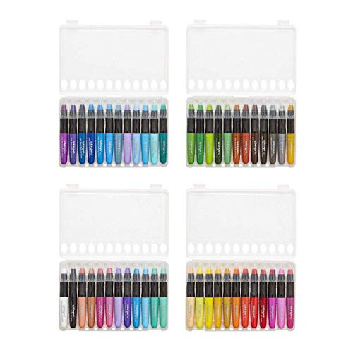 KINGART 580-48 GEL STICK Set, Artist Pigment Crayons, 48 Unique Colors, Water Soluble, Creamy, and Odorless, Use on Paper, Wood, Canvas and more