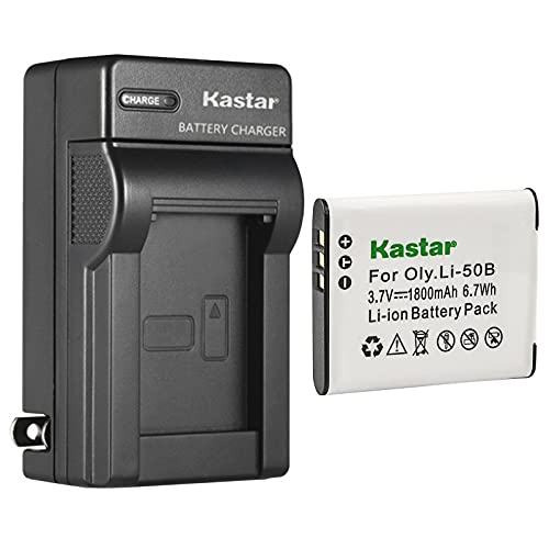 Kastar 1-Pack Battery and AC Wall Charger Replacement for Pentax D-Li92, Optio I-10, Optio RZ10, Optio RZ18, Megazoom X70, Optio WG-1, Optio WG-1 GPS, Optio WG-2, Optio WG-2 GPS, Optio WG-3, WG-3 GPS