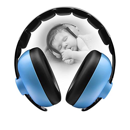 BBTKCARE Baby Ear Protection Noise Cancelling Headphones for Babies for 3 Months to 3 Years (Blue)