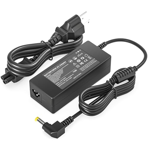 75W 19V 3.95A AC Adapter Charger for Toshiba Satellite L300 L305 L305D L350 L355 L505D L505 L555 L655 L745 L755 L855 L55 C55T L505-S6959 L555-S7008 PA-1750-04 PA3468E-1AC3 Laptop Power Cord