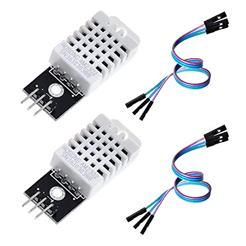 HiLetgo 2pcs DHT22/AM2302 Digital Temperature And Humidity Sensor Module Temperature Humidity Monitor Sensor Replace SHT11 SHT15 for Arduino Electronic Practice DIY