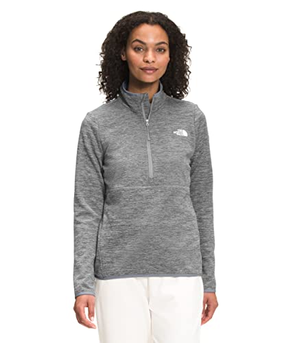 THE NORTH FACE Women's Canyonlands ¼ Zip Sweatshirt, TNF Medium Grey Heather 2, X-Small
