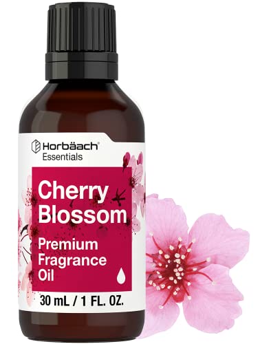 Horbäach Cherry Blossom Fragrance Oil | 1 fl oz (30ml) | Premium Grade | for Diffusers, Candle and Soap Making, DIY Projects & More