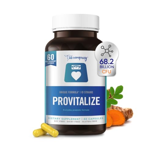 Better Body Co. Provitalize | Probiotics for Women Digestive Health, Menopause, 68.2 Billion CFU - Relief for Bloating, Hot Flashes, Joint Support, Night Sweats - for Sexy Midsection Curves - 60 Caps