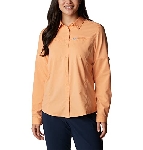 Columbia Women's Cool Release Long Sleeve Woven, Bright Nectar, X-Large