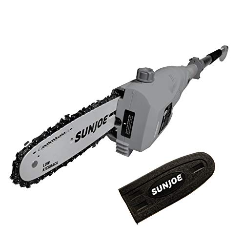 Sun Joe 8 inch 6.5 Amp Electric Pole Chain Saw with Adjustable Head, Grey