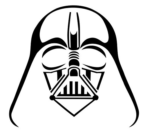 Darth Helmet Vader Decal Vinyl Sticker Auto Car Truck Wall Laptop | Black | 5.5' x 5'