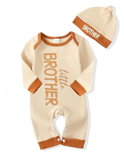 NZRVAWS Newborn Baby Boy Clothes 0-3 Months Infant Boy Outfit Jumpsuit Bodysuit Letter Print Romper