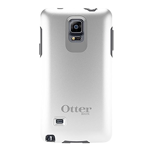 OtterBox Samsung Galaxy Note 4 Case Symmetry Series - Retail Packaging - Glacier (White/Gunmetal Grey)