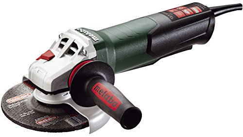 Metabo 6-Inch Angle Grinder | 13.5 Amp | 9,600 RPM | Electronics | Non-locking Paddle Switch | WEP 15-150 Quick