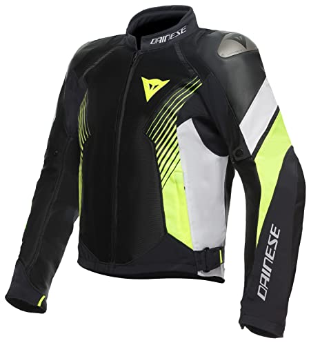 Dainese Super Rider 2 Mens Absoluteshell Motorcycle Jacket Black/Yellow 60 EUR