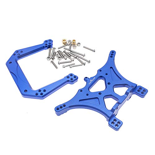 CODA RACING RC Alloy Front&Rear Shock Tower for Traxxas 1/10 2WD Slash(VXL), Stampede(VXL), Rustler(VXL), Bandit(VXL),Bigfoot-Replaces Part 3638 3639