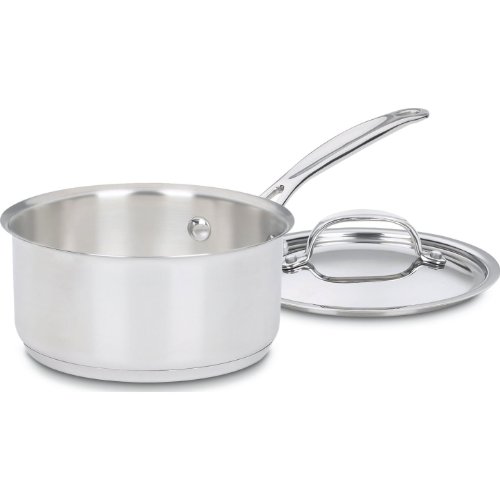 Cuisinart 1.5 Quart Saucepan w/Cover, Chef's Classic Stainless Steel Cookware Collection, 719-16