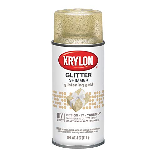 Krylon I00401 Glitter Aerosol Spray, Glistening Gold