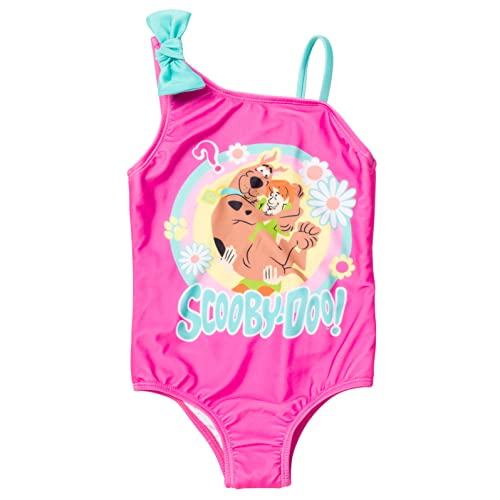 Scooby-Doo Shaggy Big Girls One Piece Bathing Suit Pink 10-12