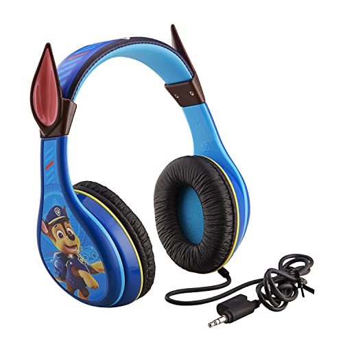 Paw Patrol Chase Headphones for Kids with Built in Volume Limiting Feature for Kid Friendly Safe Listening