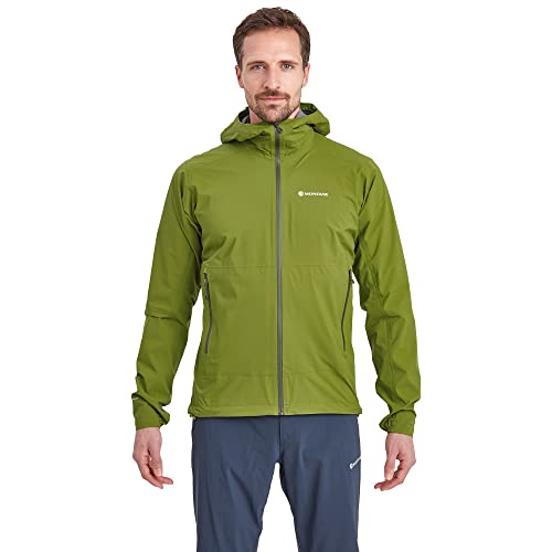 Montane Men's Minimus Lite Waterproof Jacket for Hiking & Trail Running - Alder Green - Medium
