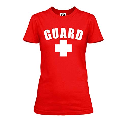 Womens Guard T-Shirt (Red, Small)