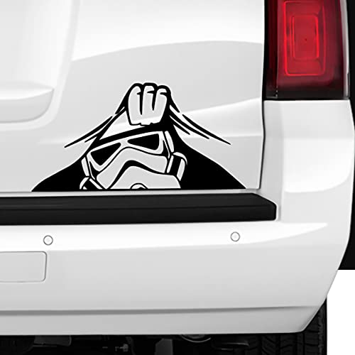Valiant Collections | Peeking Pooper Decal Sticker Vinyl Waterproof - Easy to Apply on Laptop Car, Truck, Boat, Trailer, Window - Cartoon Funny Scary Eyes Creature (8 X 4 inches) VC-394