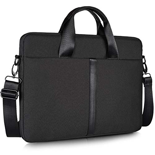 17.3 Inch Waterproof Laptop Sleeve Shoulder Bag for Men Women Briefcase for New Lenovo 330 L340 17.3, HP Envy 17.3, Dell Inspiron 17/Dell G3 G7 17.3, ASUS TUF 17.3, MSI GS75 GL75 GF75 17.3' Case,Black