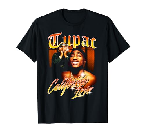 Official Tupac Love Vintage California T-Shirt, Black