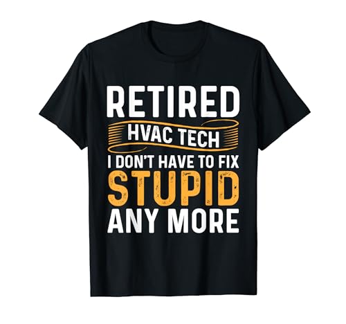 Mens Hvac Tech Retirement Retired Hvac Technician T-Shirt