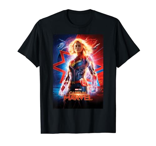 Marvel Captain Marvel Suited Up Poster T-Shirt