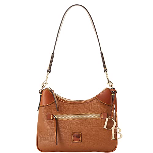 Dooney & Bourke Handbag, Pebble Grain Small Hobo Shoulder Bag - Caramel