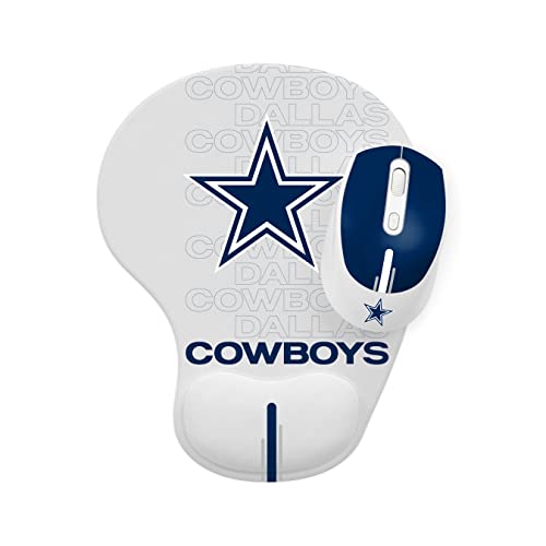SOAR NFL Wireless Mouse and Mouse Pad, Dallas Cowboys