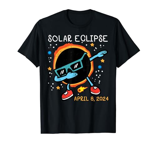 Dab Sun Solar Eclipse 2024 Totality April 8 Men Boys Kids T-Shirt