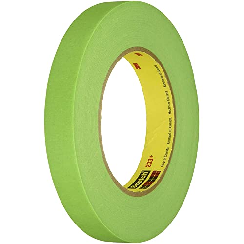 3M 26334 Crl 3/4' x 55m Automotive Performance Paint 233+ Masking Tape, Green