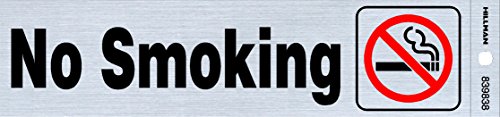 Hillman 839838 Smoking Decal, 2x8 inches, Black and Light Blue, 1 Count (Pack of 1)