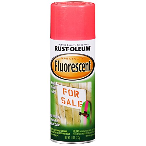 Rust-Oleum 342569 Specialty Fluorescent Spray Paint, 11 oz, Pink