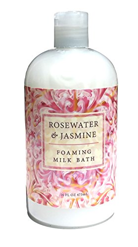 Greenwich Bay Rosewater Jasmine, Foaming Milk Bath with Buttermilk, Shea Butter and Cocoa Butter 16 oz