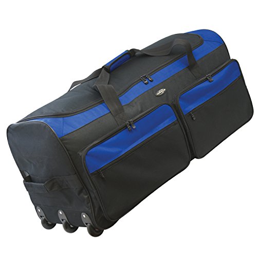 Travelers Club 36' Asgard 3-Wheel Rolling Duffel Bag, Blue