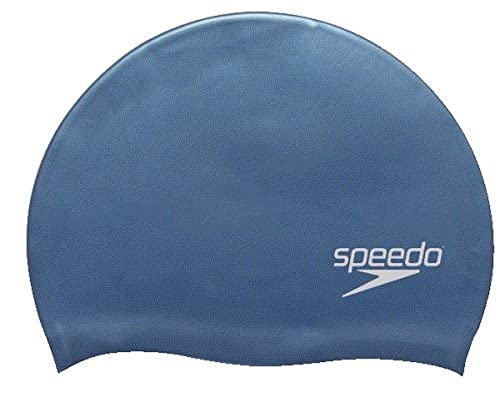 Speedo Unisex-Adult Swim Cap Silicone, Blue Sky