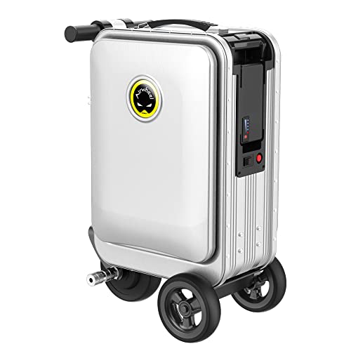 Airwheel SE3S Smart Rideable Suitcase Electric Luggage Scooter For Travel (silver)