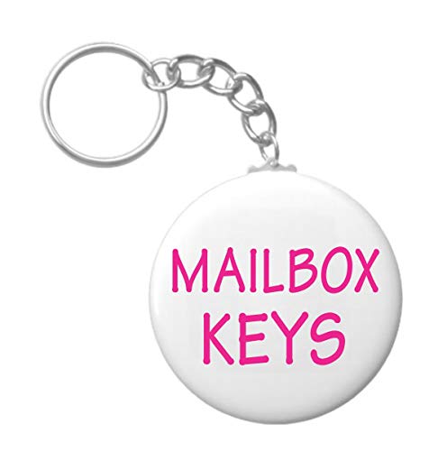 A&T Designs Mailbox Keys (Pink) 2.25' Keychain