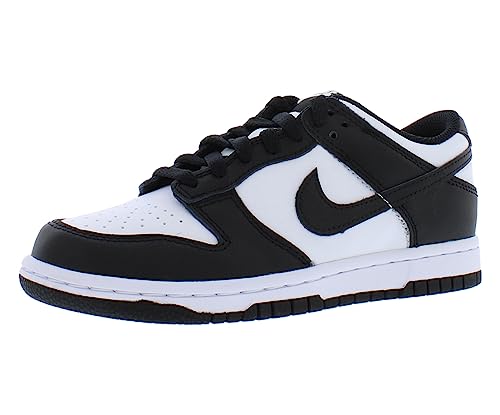 Nike Dunk Low Gs Boys Shoes Size 4, Color: White/Black