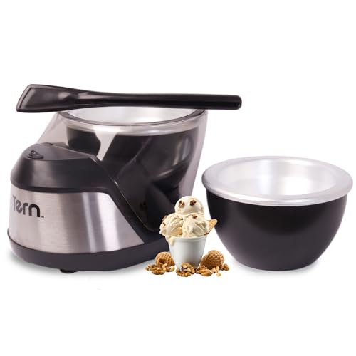 Tern Craft Ice Cream Maker - Artisan Homemade Ice Cream, Gelato and Frozen Custard in Minutes with (2) 1 Pint Freezer Bowls